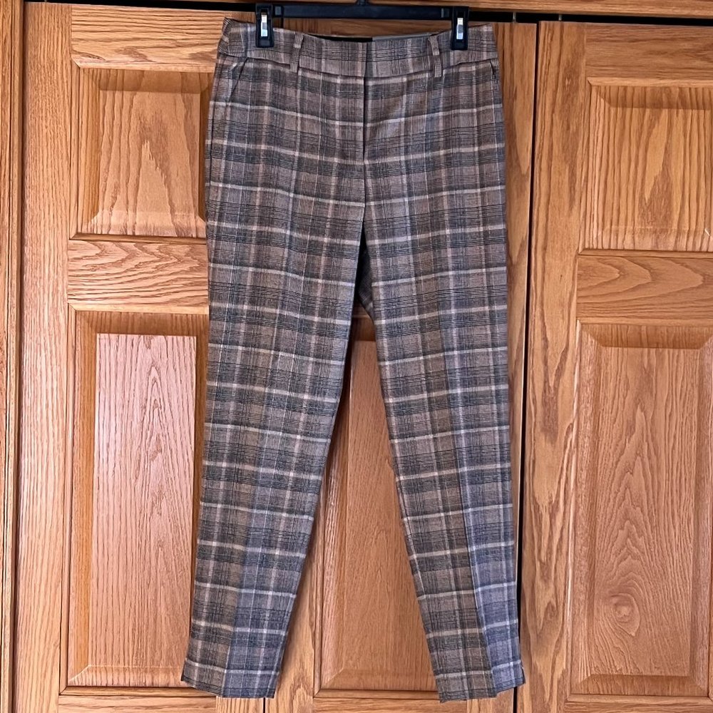 TALBOTS - Hampshire Ankle Pant - Luxe Plaid -- NEW with Tag